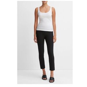 Vince Stitch Front Seam Ponte Legging in Black, Size S